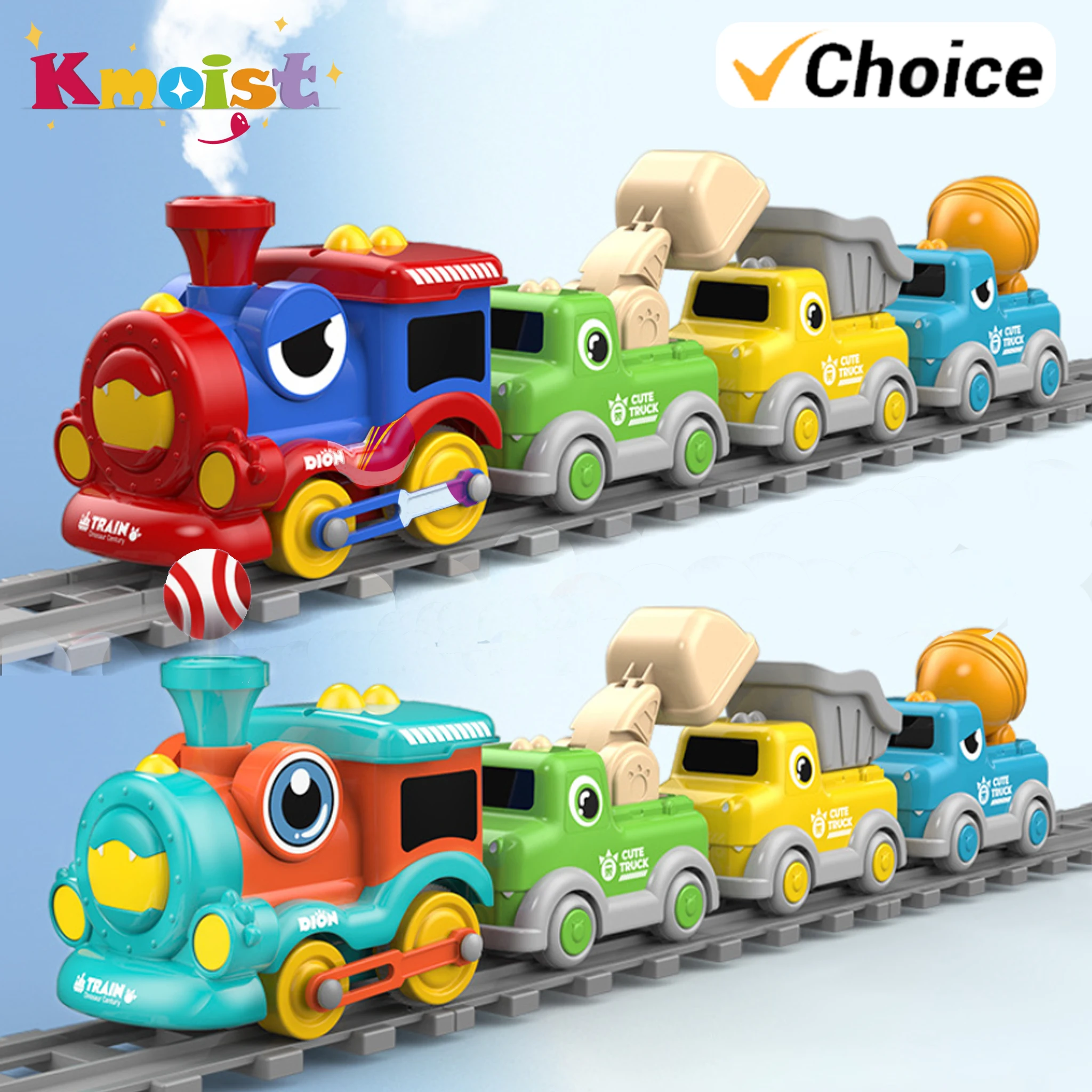 Spray-blow Ball Track Small Train Cartoon Magnetic Carriages with Lights and Music Track Vehicle Set Toys for Boys Kids Gifts
Spray-blow Ball Track Small Train Cartoon Magnetic Carriages with Lights and Music Track Vehicle Set Toys for Boys Kids Gifts