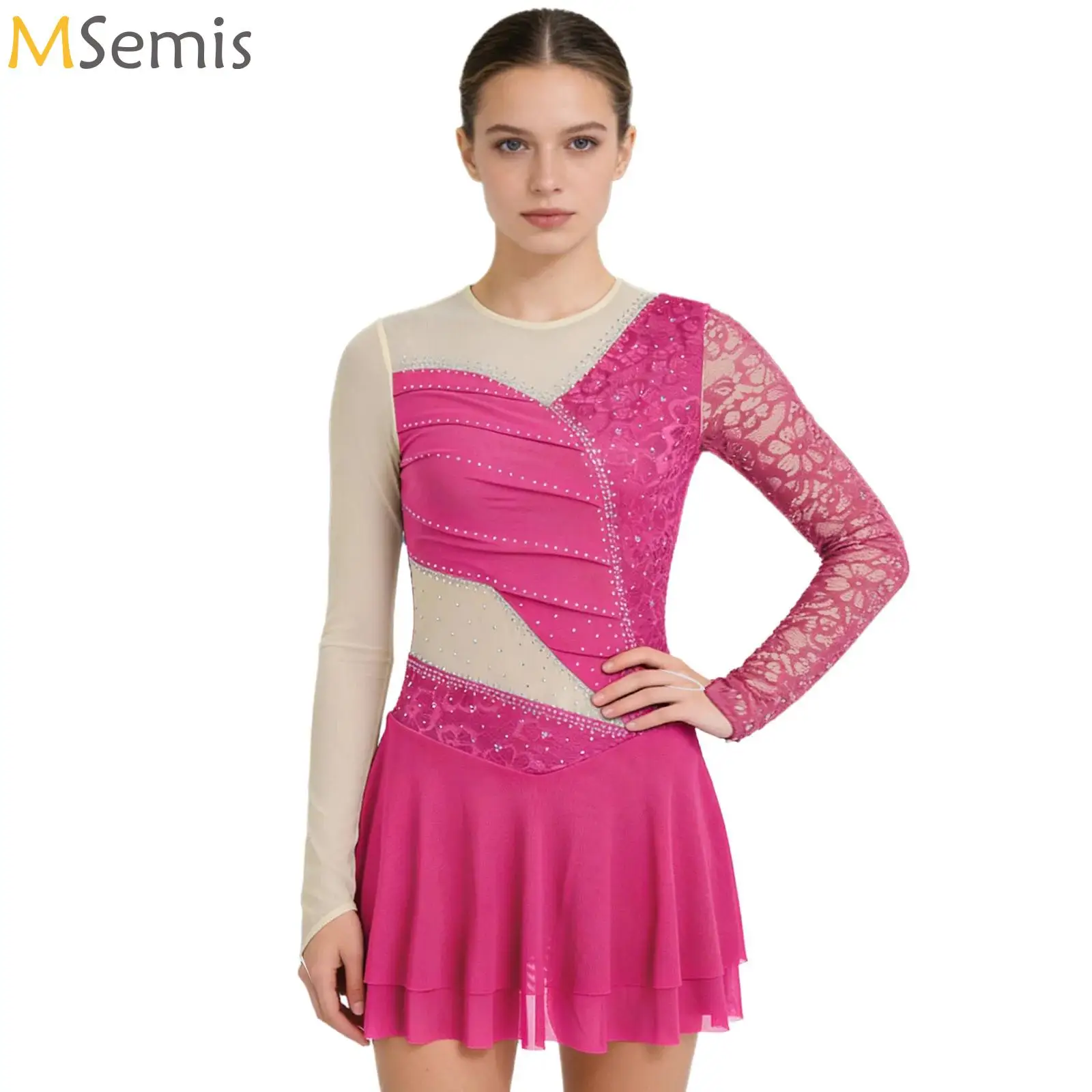 Womens Ballet Gymnastics Leotard Dress Figure Skating Bodysuit Long Sleeve Lyrical Latin Competition Stage Performance Costumes
Womens Ballet Gymnastics Leotard Dress Figure Skating Bodysuit Long Sleeve Lyrical Latin Competition Stage Performance Costumes