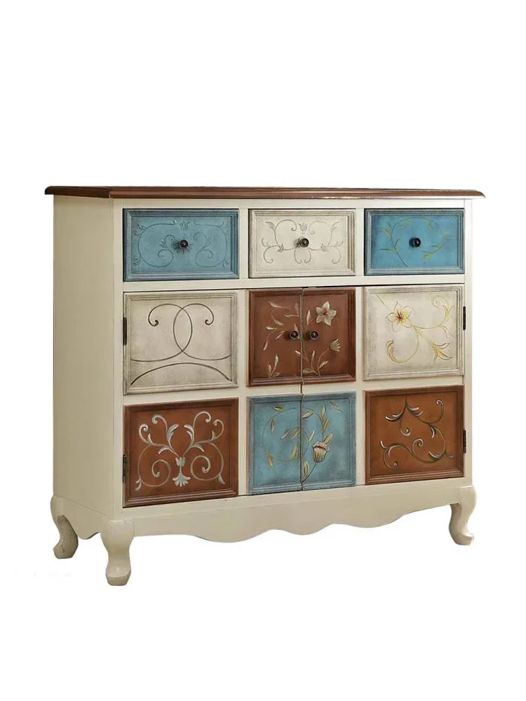 Shoe Nordic Retro Solid Wood Chest of Drawers Simple Entrance Sideboard Complete
Shoe Nordic Retro Solid Wood Chest of Drawers Simple Entrance Sideboard Complete
