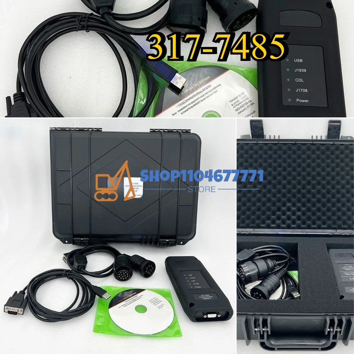 High Quality 2018 Version ET3 Communication Adapter Group ET III Electric System Diagnostic Tool Kit 3177485 317-7485
High Quality 2018 Version ET3 Communication Adapter Group ET III Electric System Diagnostic Tool Kit 3177485 317-7485