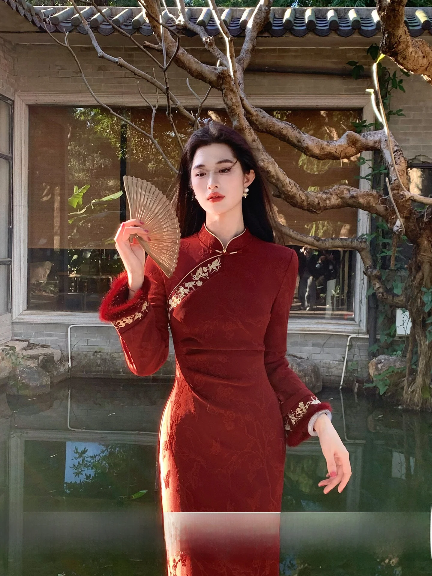 Red Chinese Sle Wedding Dr Ling Xian Zhi He Dan Xi New Cus Made Qipao Women Winter Long Sve Embroidered Dr
Red Chinese Sle Wedding Dr Ling Xian Zhi He Dan Xi New Cus Made Qipao Women Winter Long Sve Embroidered Dr
