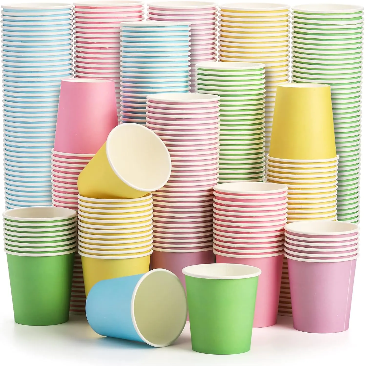 500 Pack 6 Oz Paper Cups, Colorful Small Disposable Paper Coffee Cups Hot Cold Beverage Drinking Cup for for Water, Juic
500 Pack 6 Oz Paper Cups, Colorful Small Disposable Paper Coffee Cups Hot Cold Beverage Drinking Cup for for Water, Juic