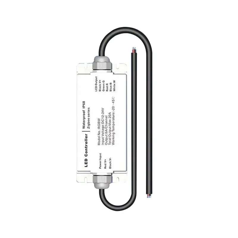 Контроллер для светодиодных лент ABRW-Tuya Zigbee DC12V 24V, водонепроницаемый IP68, с голосовым управлением Tuya, RGBW
Контроллер для светодиодных лент ABRW-Tuya Zigbee DC12V 24V, водонепроницаемый IP68, с голосовым управлением Tuya, RGBW