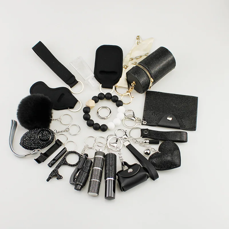 Rhinestone Multifunctional Bag Women Outdoor Personal Self-Defense 19pcs Set Keychain
Rhinestone Multifunctional Bag Women Outdoor Personal Self-Defense 19pcs Set Keychain