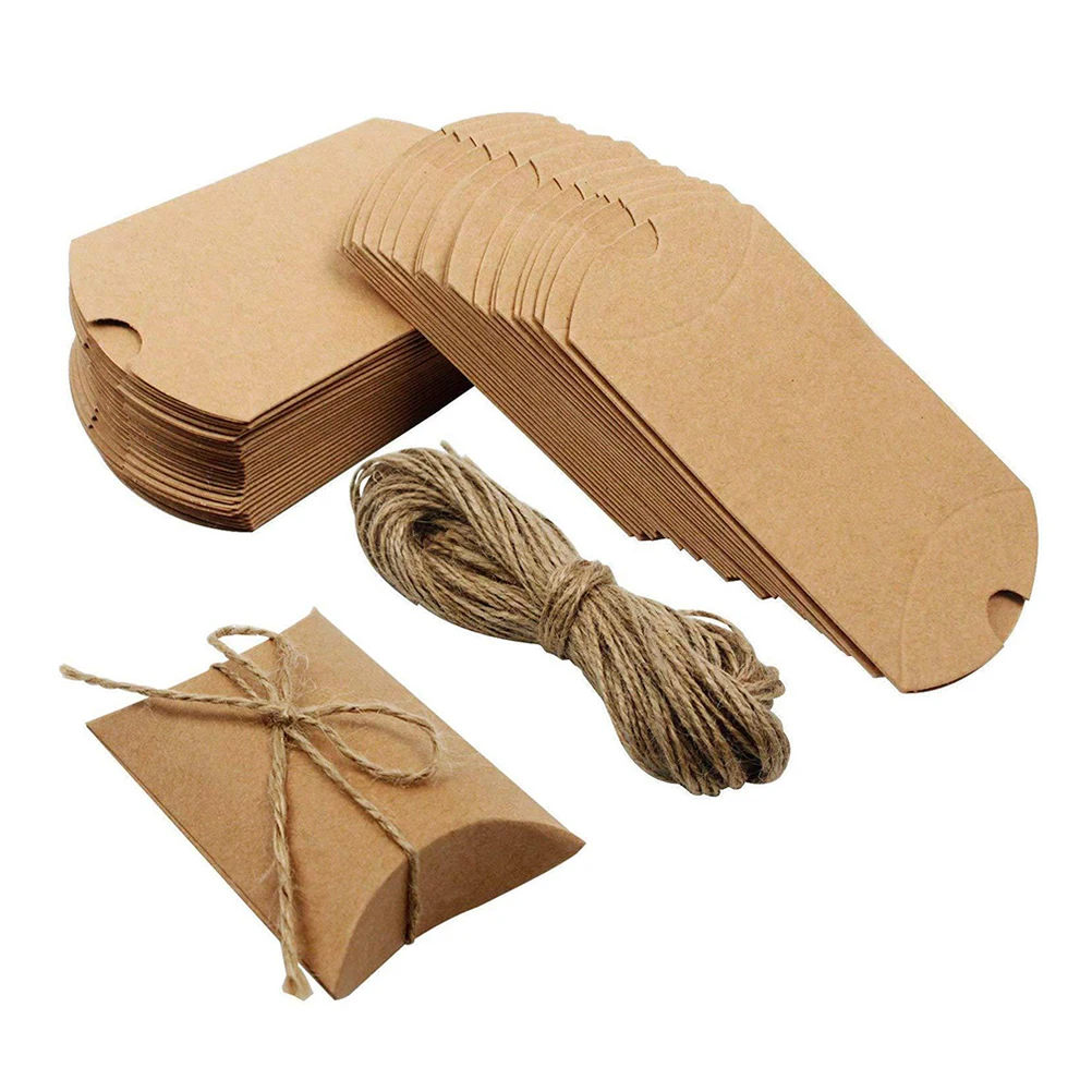100 Pcs Kraft Paper Gift Boxes Small Pillow Favor Boxes for Packaging Holiday Party Candy Gifts Safe Strong Smooth
100 Pcs Kraft Paper Gift Boxes Small Pillow Favor Boxes for Packaging Holiday Party Candy Gifts Safe Strong Smooth