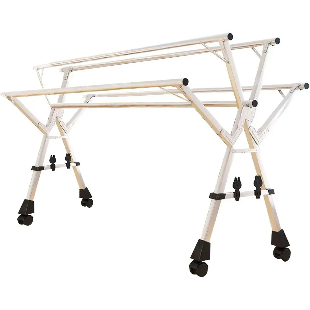 Портативная сушилка для одежды с 20 крючками, подходит для внутреннего и наружного использования, длина 200 см
Портативная сушилка для одежды с 20 крючками, подходит для внутреннего и наружного использования, длина 200 см