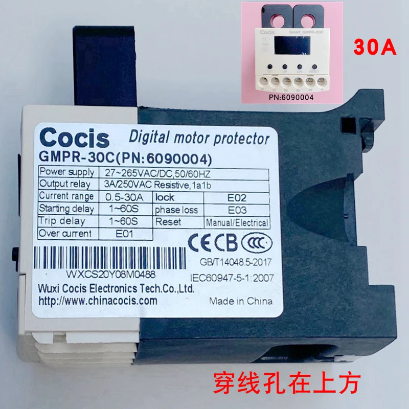 1PC cocis intelligent motor protector GMPR-30C/05A/60C/100C overcurrent, phase loss protector
1PC cocis intelligent motor protector GMPR-30C/05A/60C/100C overcurrent, phase loss protector