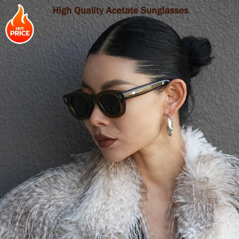 New Women Sunglasses Fashion Luxury Brand Retro High Quality Thick Acetate Circular UV400 Outdoor Travel Driving Men Sun Glasses
New Women Sunglasses Fashion Luxury Brand Retro High Quality Thick Acetate Circular UV400 Outdoor Travel Driving Men Sun Glasses