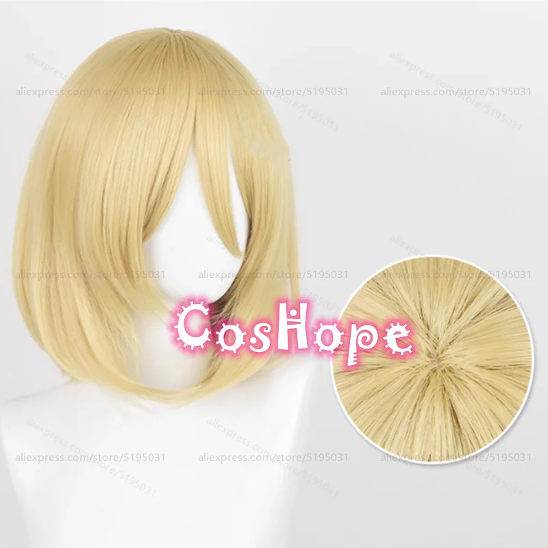 Female Titan Annie Leonhart Cosplay Wig Wig 36cm Long Golden Yellow Wig Cosplay Anime Cosplay Wigs Heat Resistant Synthetic Wigs
Female Titan Annie Leonhart Cosplay Wig Wig 36cm Long Golden Yellow Wig Cosplay Anime Cosplay Wigs Heat Resistant Synthetic Wigs