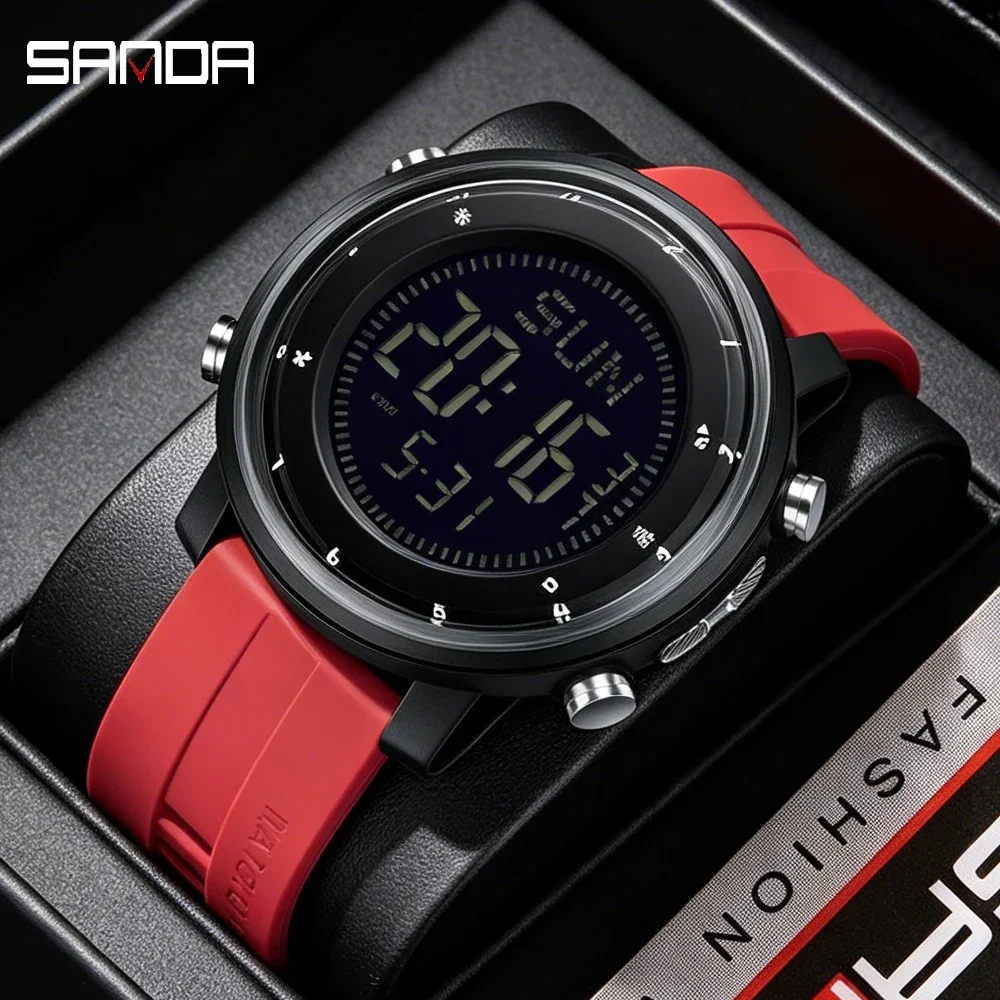 SANDA Top Men Clock LED Luminous Waterproof Week Date Alarm Man Watch Digital Quartz Fashion Electronic Men's Watches
SANDA Top Men Clock LED Luminous Waterproof Week Date Alarm Man Watch Digital Quartz Fashion Electronic Men's Watches
