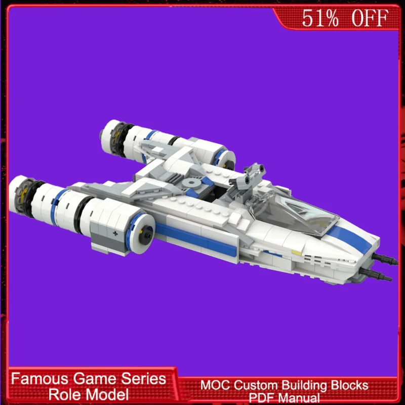 392 PCS Technology Y Wing fighter jet MOC Customize Modular Building Block Creative Design Educational DIY Boy Assembly Toy Gift
392 PCS Technology Y Wing fighter jet MOC Customize Modular Building Block Creative Design Educational DIY Boy Assembly Toy Gift