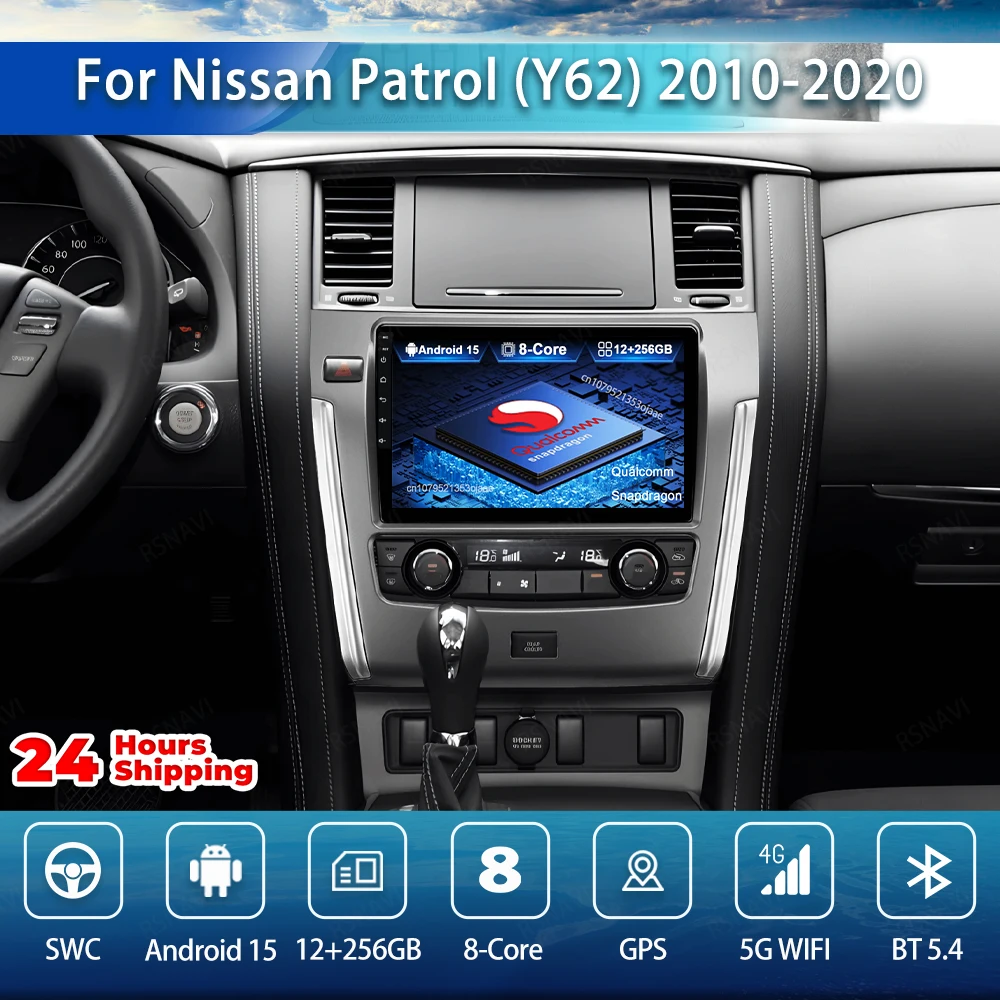 Автомобильный радиоприемник Android 15 для Nissan Patrol (Y62) 2010 2011-2020 Viedo Player 8-ядерный мультимедийный беспроводной BT RDS AUTO IPS головное устройство
Автомобильный радиоприемник Android 15 для Nissan Patrol (Y62) 2010 2011-2020 Viedo Player 8-ядерный мультимедийный беспроводной BT RDS AUTO IPS головное устройство