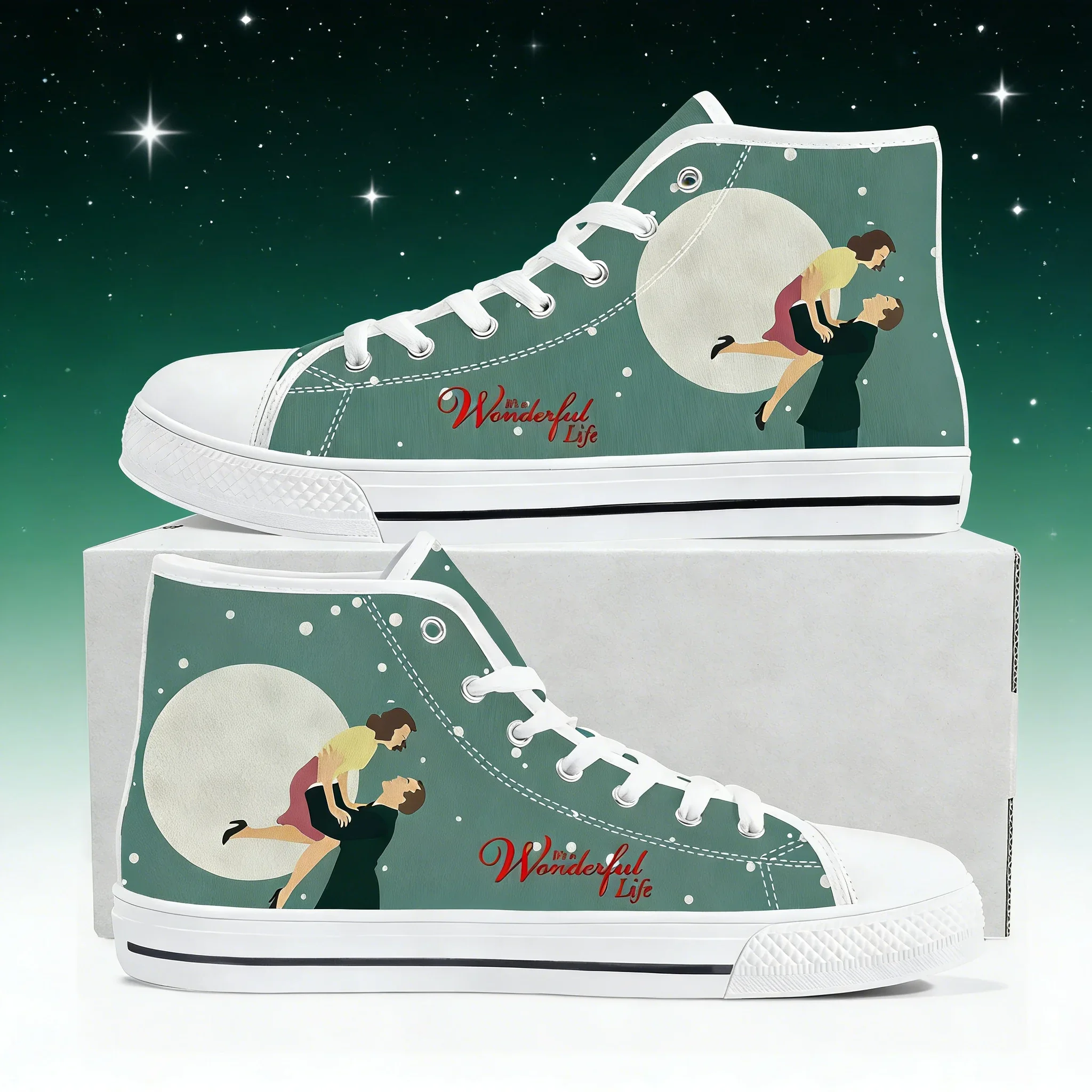 It's a Wonderful Life Adult Canvas High Top Sneaker for Men Women Teenager High Quality Casual Fashion Patterns Custom Shoes
It's a Wonderful Life Adult Canvas High Top Sneaker for Men Women Teenager High Quality Casual Fashion Patterns Custom Shoes