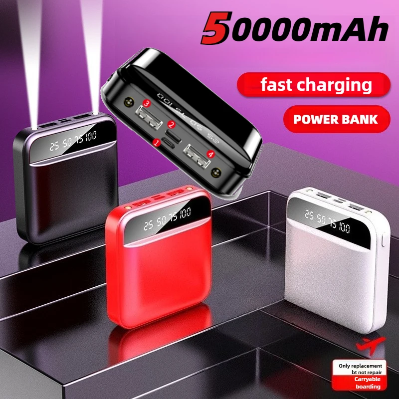 50000mah Mini Power Bank Super Fast Charge Lights Digital Portable Powerbank External Battery For Iphone Huawei Samsung
50000mah Mini Power Bank Super Fast Charge Lights Digital Portable Powerbank External Battery For Iphone Huawei Samsung