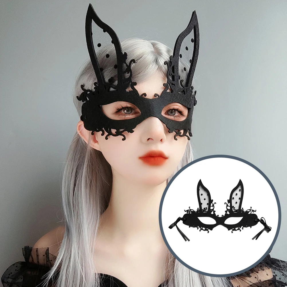 Bunny Mask Rabbit Party Makeup Furry Felt Cloth Masquerade Face Half Women's Easter
Bunny Mask Rabbit Party Makeup Furry Felt Cloth Masquerade Face Half Women's Easter