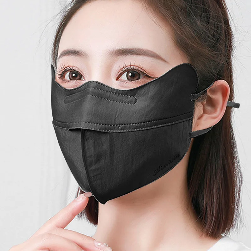 Анти-УФ маска из ледяного шелка с 3D-защитой для носа и глаз, модная, дышащая, комфортная, моющаяся.
Анти-УФ маска из ледяного шелка с 3D-защитой для носа и глаз, модная, дышащая, комфортная, моющаяся.