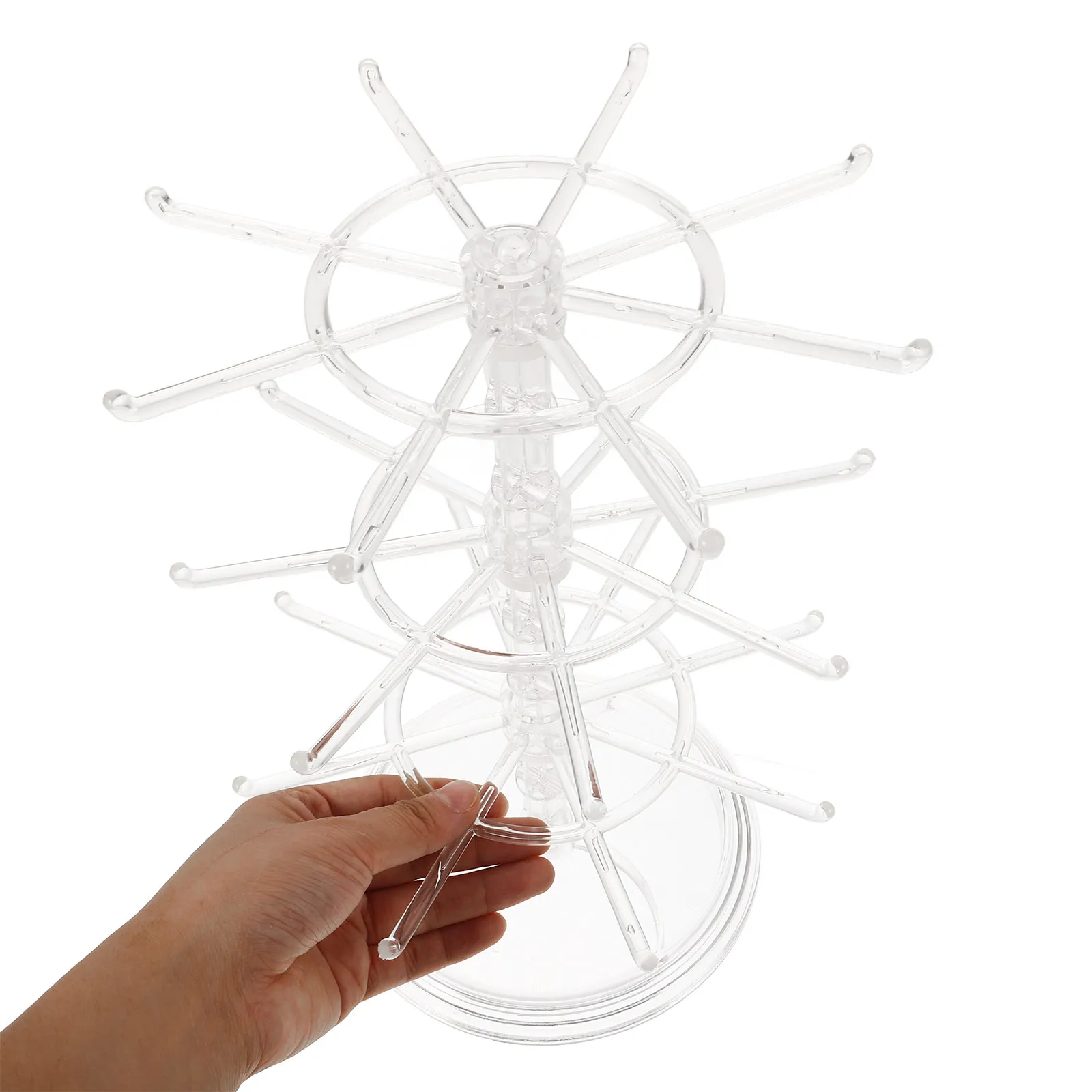 2Pcs Rotating Jewelry Organizer Stand Multi-Layer Clear Necklace Bracelet Earring Display Rack Holder Storage Tower
2Pcs Rotating Jewelry Organizer Stand Multi-Layer Clear Necklace Bracelet Earring Display Rack Holder Storage Tower