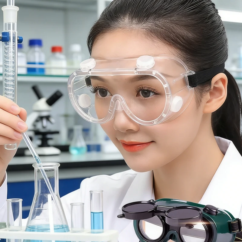 The Safety Goggles Protective Adjustable Goggles Over Glasses Splash Eye Protection Adjustable for Lab Construction Worker White
The Safety Goggles Protective Adjustable Goggles Over Glasses Splash Eye Protection Adjustable for Lab Construction Worker White