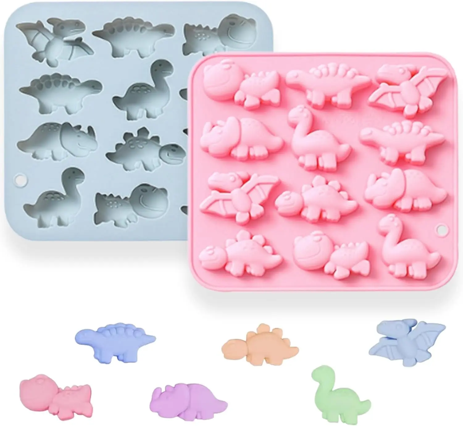 Silicone Molds, 12-Cavity Different Shape Dinosaur Chocolate Molds for Make Chocolate, Candy, Jelly, Ice Cube, Dog Treats, Resin
Silicone Molds, 12-Cavity Different Shape Dinosaur Chocolate Molds for Make Chocolate, Candy, Jelly, Ice Cube, Dog Treats, Resin