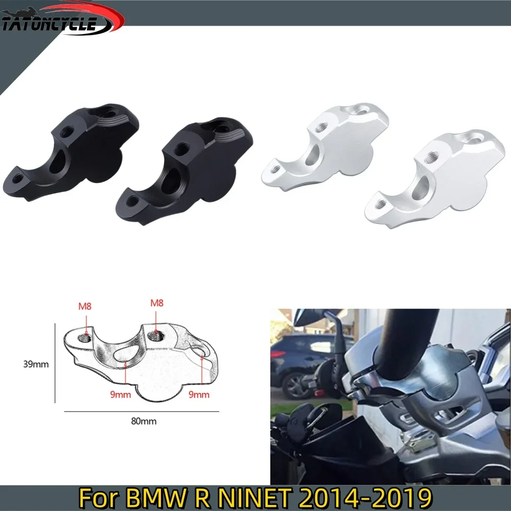 For BMW R NINE T R9T 2013 2014 2015 2016 2017 2018 2pcs Handlebar Risers Bar Raiser Clamp Moves Up Extend Adapter Accessories
For BMW R NINE T R9T 2013 2014 2015 2016 2017 2018 2pcs Handlebar Risers Bar Raiser Clamp Moves Up Extend Adapter Accessories