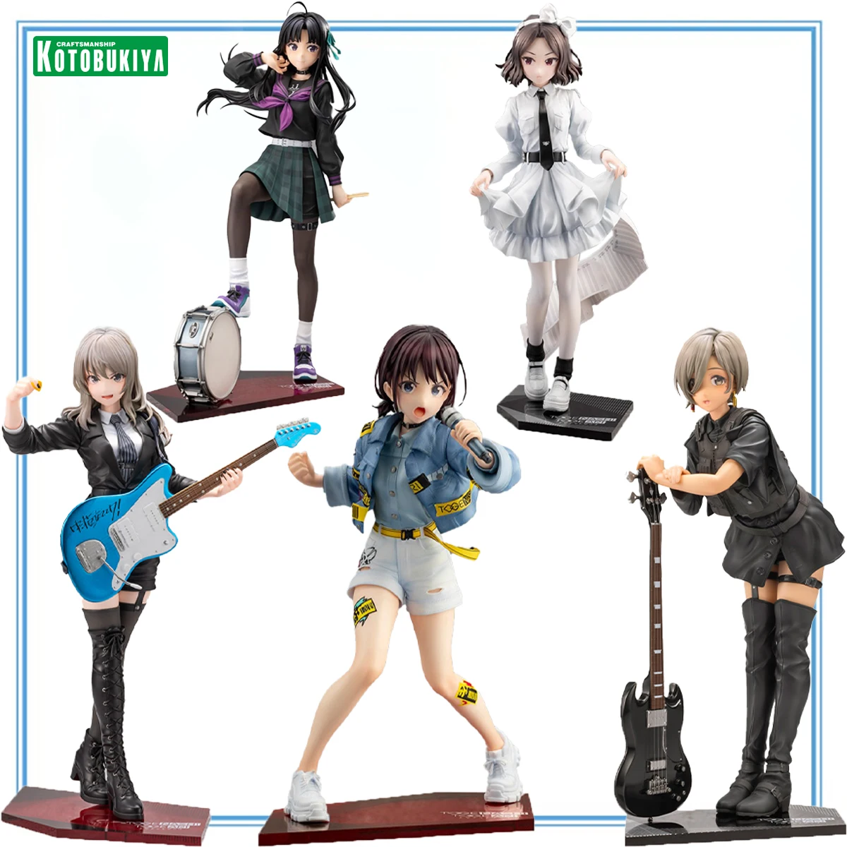 100% Original Kotobukiya Girls Band Cry Iseri Nina Ebizuka Tomo Awa Subaru Rupa Kawaragi Momoka Anime Figure Collection Series
100% Original Kotobukiya Girls Band Cry Iseri Nina Ebizuka Tomo Awa Subaru Rupa Kawaragi Momoka Anime Figure Collection Series