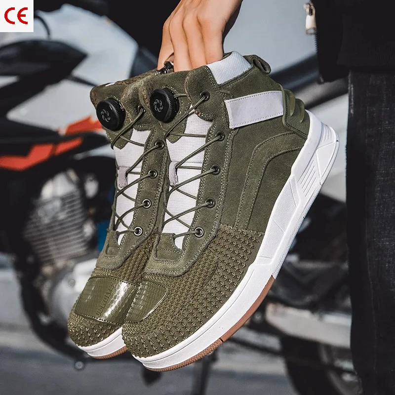 Anti-Slip Breathable Motorcycle Boots, Durable Motocross Riding Shoes for Casual Daily City Commute & All Scenario Moto Driving
Anti-Slip Breathable Motorcycle Boots, Durable Motocross Riding Shoes for Casual Daily City Commute & All Scenario Moto Driving