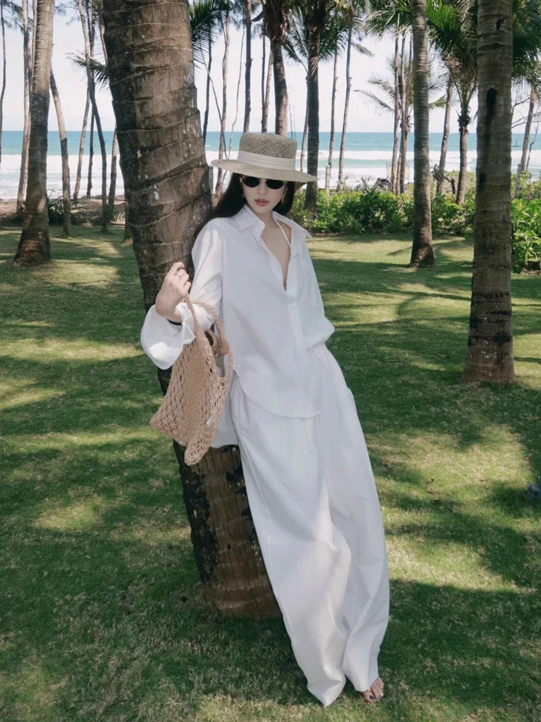 Loose Long Sleeve Cotton Linen Shirt Women's Summer Casual Loose Fit Sun Protection Two-Piece Set Comfortable Breathable
Loose Long Sleeve Cotton Linen Shirt Women's Summer Casual Loose Fit Sun Protection Two-Piece Set Comfortable Breathable
