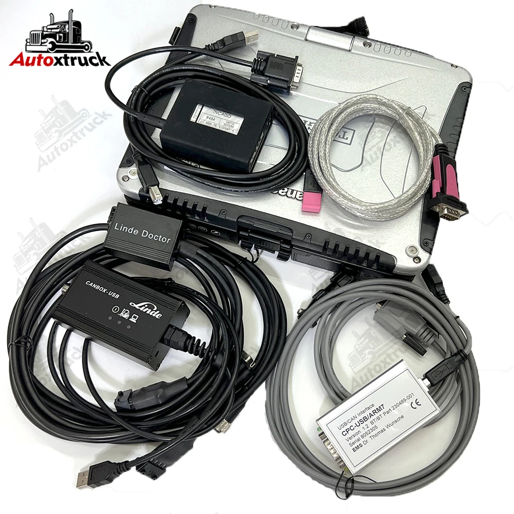 Ноутбук CF19 для телефона, инструмент для диагностики Linde LSG canbox doctor TruckCom для Toyota BT, вилочный погрузчик с интерфейсом CAN
Ноутбук CF19 для телефона, инструмент для диагностики Linde LSG canbox doctor TruckCom для Toyota BT, вилочный погрузчик с интерфейсом CAN