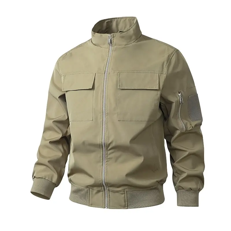 Autumn and Spring Fashion Solid Color Outdoor Sports Multi-pocket Workwear Jacket Men's Casual Loose Windproof Plus Size Coat
Autumn and Spring Fashion Solid Color Outdoor Sports Multi-pocket Workwear Jacket Men's Casual Loose Windproof Plus Size Coat