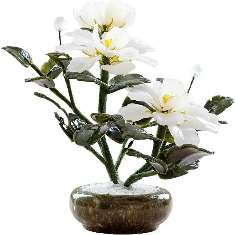 Natural Jade, Peony Flowers, Bonsai, Potted Plants,High-end Desktop Home,Jade Carving Ornaments Feng Shui Living Room Decoration
Natural Jade, Peony Flowers, Bonsai, Potted Plants,High-end Desktop Home,Jade Carving Ornaments Feng Shui Living Room Decoration