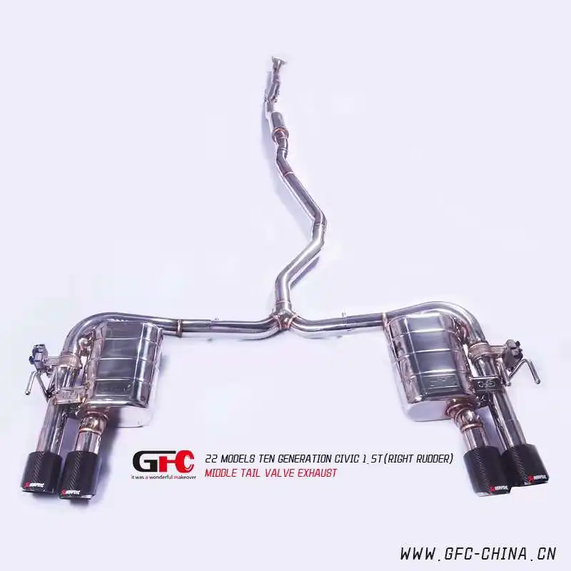 Выхлопная система GFC/подходит для Honda Civic 10-го поколения 1.5T Catback, совместимая с клапаном выхлопной системы
Выхлопная система GFC/подходит для Honda Civic 10-го поколения 1.5T Catback, совместимая с клапаном выхлопной системы