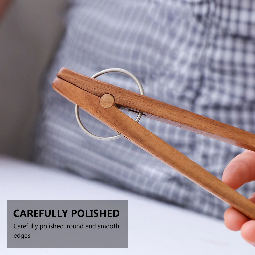 Wooden Food Tongs Kitchen BBQ Tools Healthy Material Stainless Steel Ring Insulation Non Slip Bread Steak Cooking Utensils 
Wooden Food Tongs Kitchen BBQ Tools Healthy Material Stainless Steel Ring Insulation Non Slip Bread Steak Cooking Utensils