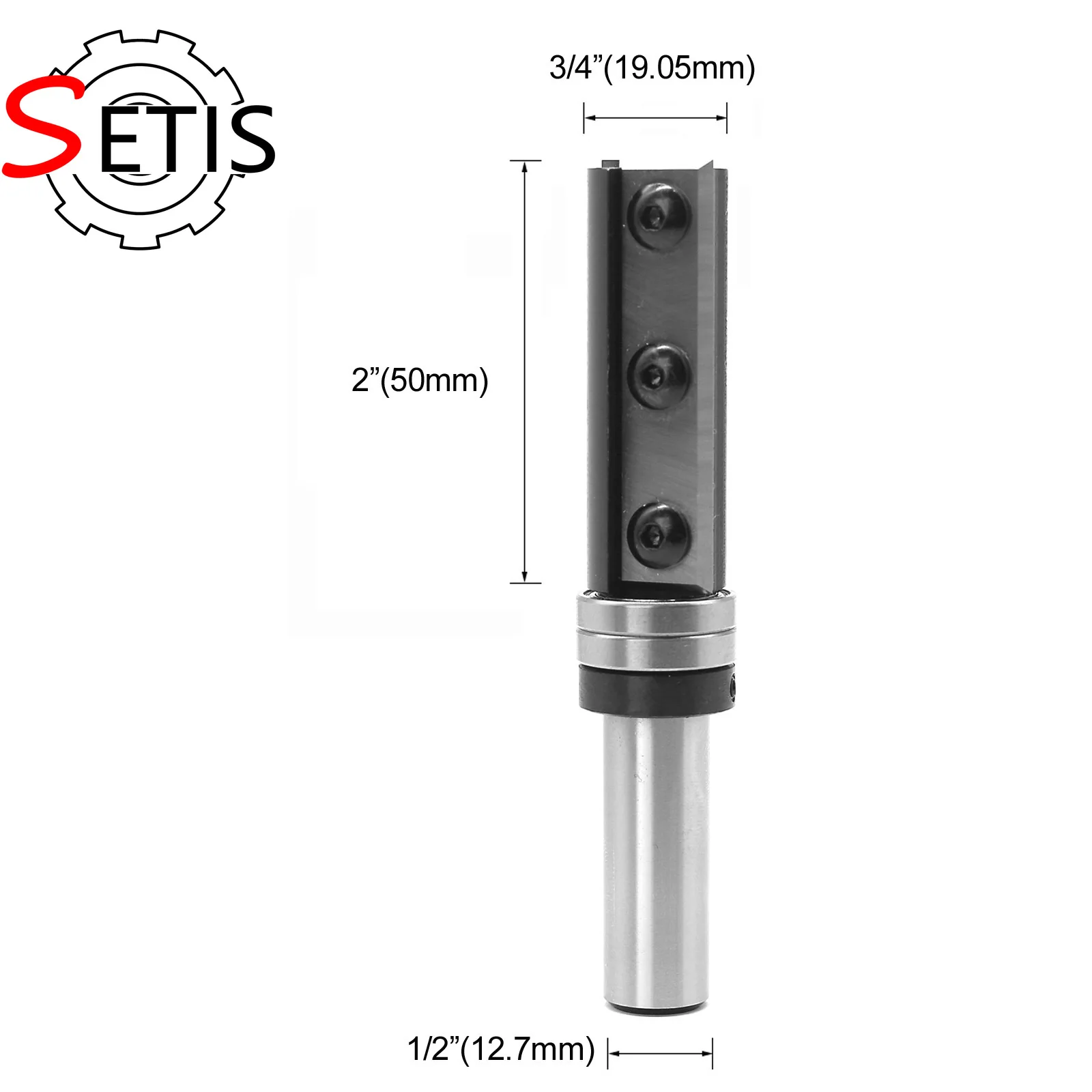 SETIS Solid Carbide Flush Trim Template Upper Ball Bearing Inserts Router Bit
SETIS Solid Carbide Flush Trim Template Upper Ball Bearing Inserts Router Bit