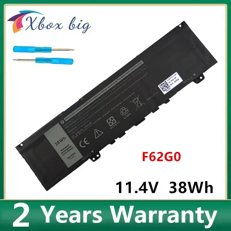 New F62G0 F62GO Laptop Battery For Dell Inspiron 13 7370 7373 7380 7386 Vostro 13-5370 P83G P87G P91G 11.4V 38Wh
New F62G0 F62GO Laptop Battery For Dell Inspiron 13 7370 7373 7380 7386 Vostro 13-5370 P83G P87G P91G 11.4V 38Wh