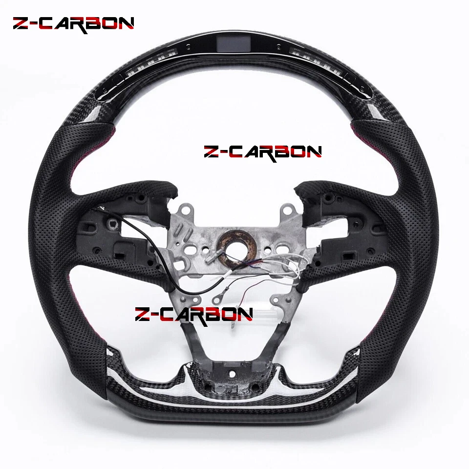Real Carbon Fiber LED Sport Steering Wheel Fit For Honda Civic Type-R 2016-2020 Steering Wheel Red Stitching Car Accessories
Real Carbon Fiber LED Sport Steering Wheel Fit For Honda Civic Type-R 2016-2020 Steering Wheel Red Stitching Car Accessories