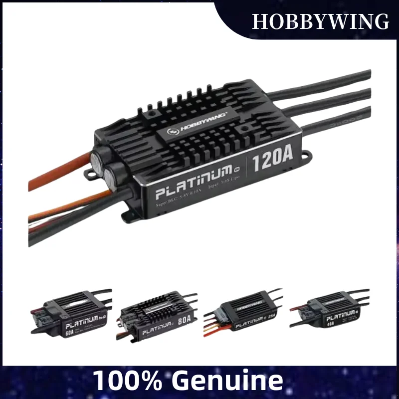 Hobbywing Platinum V4 25A 40A 60A 80A 120A Бесщеточный ESC Электронный регулятор скорости 3-6S Lipo Встроенный BEC для радиоуправляемого самолета
Hobbywing Platinum V4 25A 40A 60A 80A 120A Бесщеточный ESC Электронный регулятор скорости 3-6S Lipo Встроенный BEC для радиоуправляемого самолета