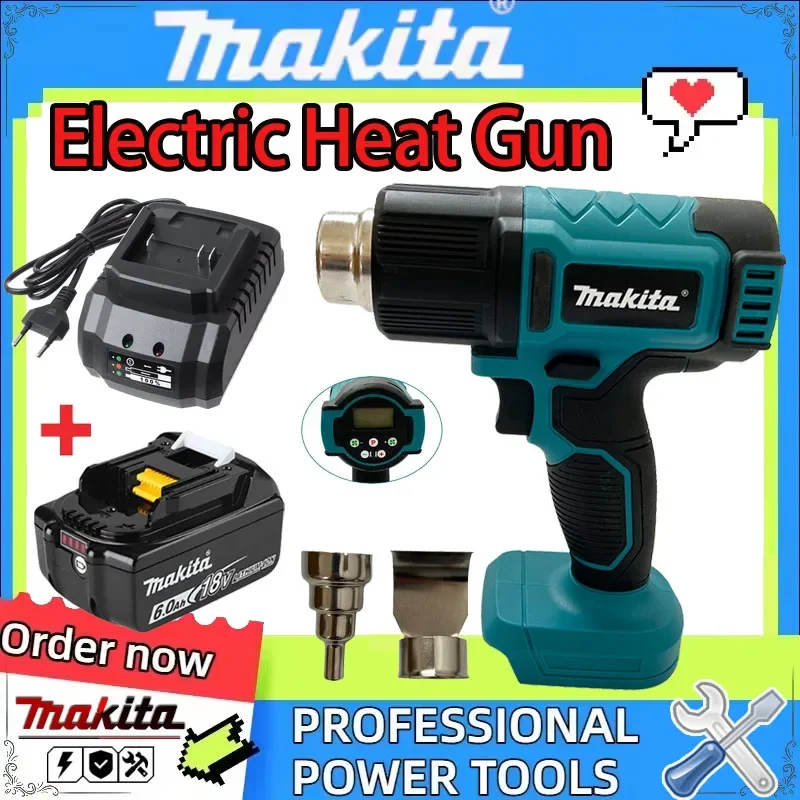 Беспроводной термофен Makita, промышленный ручной электрический тепловентилятор с регулировкой температуры
Беспроводной термофен Makita, промышленный ручной электрический тепловентилятор с регулировкой температуры