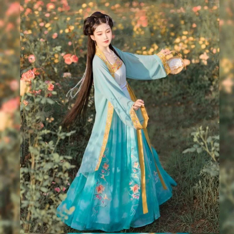 Summer Chinese Style Bijia Waist High Ruqun Full Set Slim Fairy Women Hanfu
Summer Chinese Style Bijia Waist High Ruqun Full Set Slim Fairy Women Hanfu