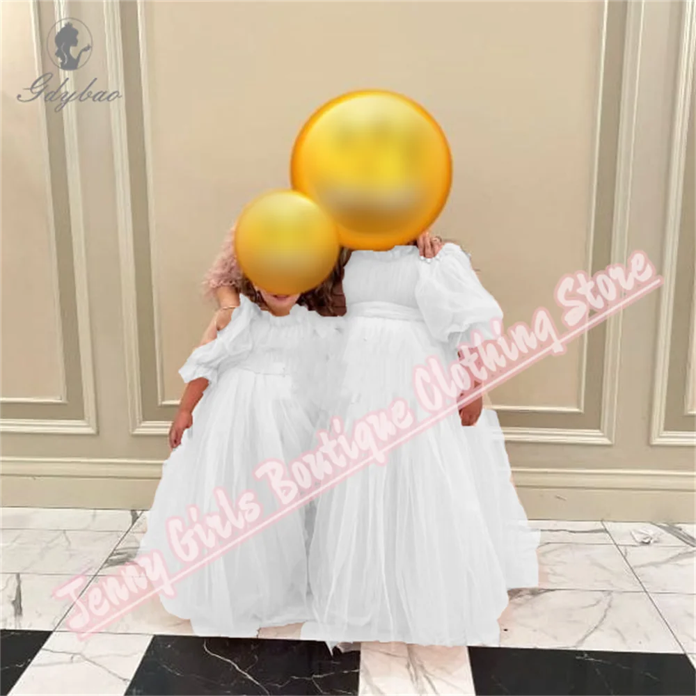 Girl Dresses White Mesh Fluffy Short Sleeve New Flower Girl Dress Party Celebration Wedding Communion Customize
Girl Dresses White Mesh Fluffy Short Sleeve New Flower Girl Dress Party Celebration Wedding Communion Customize