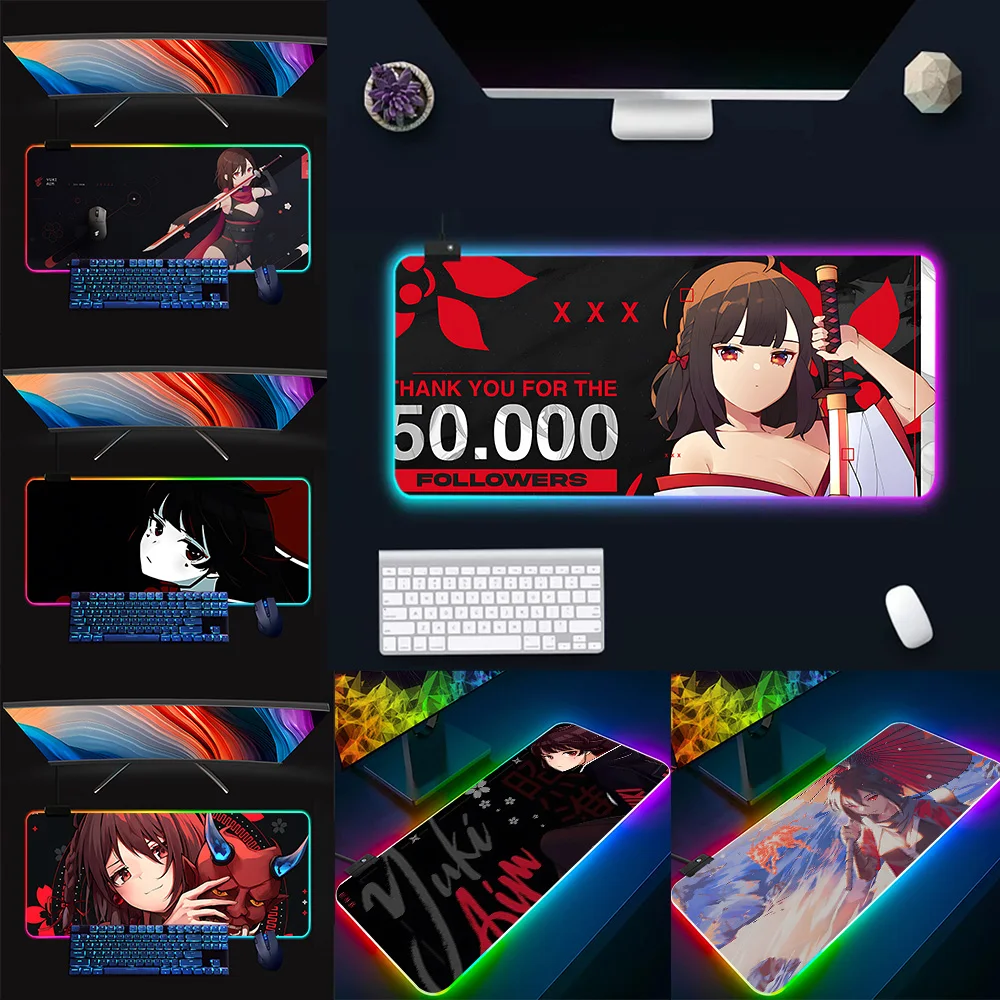Yuki Aim RGB Pc Gamer Keyboard Mouse Pad Mousepad LED Glowing Mouse Mats Rubber Gaming Computer Mausepad
Yuki Aim RGB Pc Gamer Keyboard Mouse Pad Mousepad LED Glowing Mouse Mats Rubber Gaming Computer Mausepad