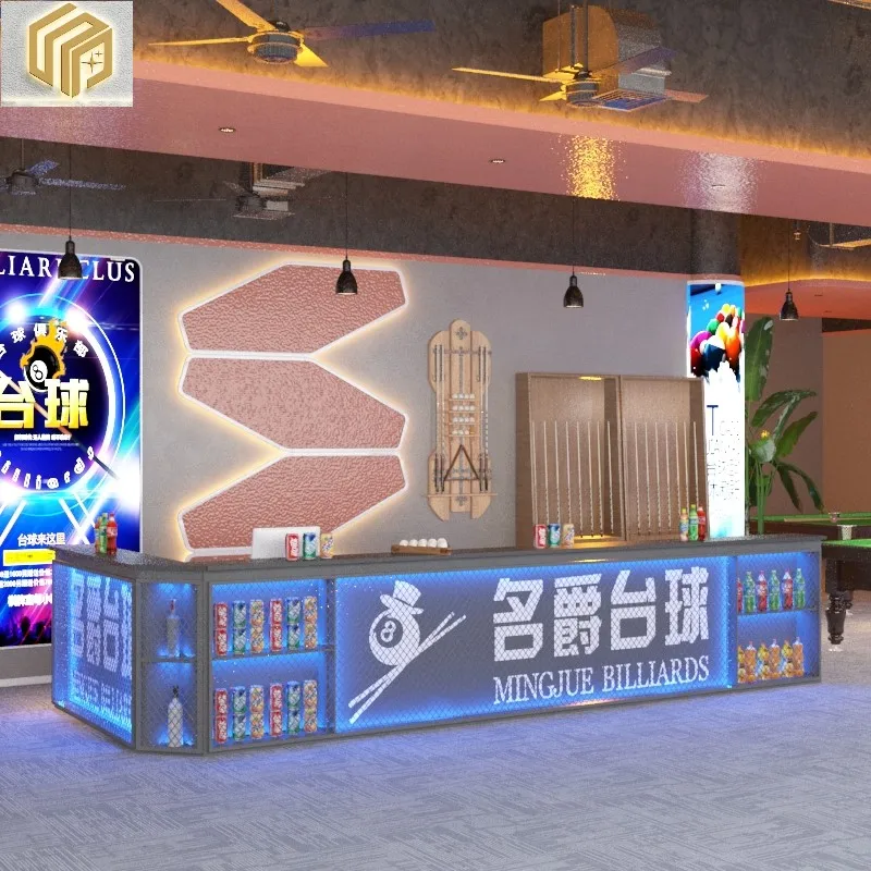 Industrial style retro billiards hall billiards hall clubhouse bar counter front desk corner front desk cashier counter
Industrial style retro billiards hall billiards hall clubhouse bar counter front desk corner front desk cashier counter