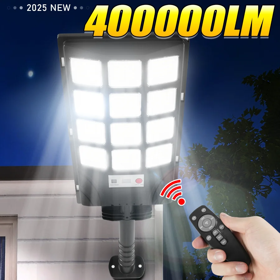 400000LM Solar Light Outdoor Integrated Super Bright Motion Sensor Strong Power Sunlight Waterproof Garden Wall Street Lighting
400000LM Solar Light Outdoor Integrated Super Bright Motion Sensor Strong Power Sunlight Waterproof Garden Wall Street Lighting