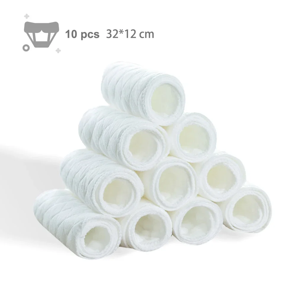 10 PCS/lot 3Layers Reusable Washable Baby Diaper Newborn Cloth Diapers Easy Washing Nappy Cotton
10 PCS/lot 3Layers Reusable Washable Baby Diaper Newborn Cloth Diapers Easy Washing Nappy Cotton