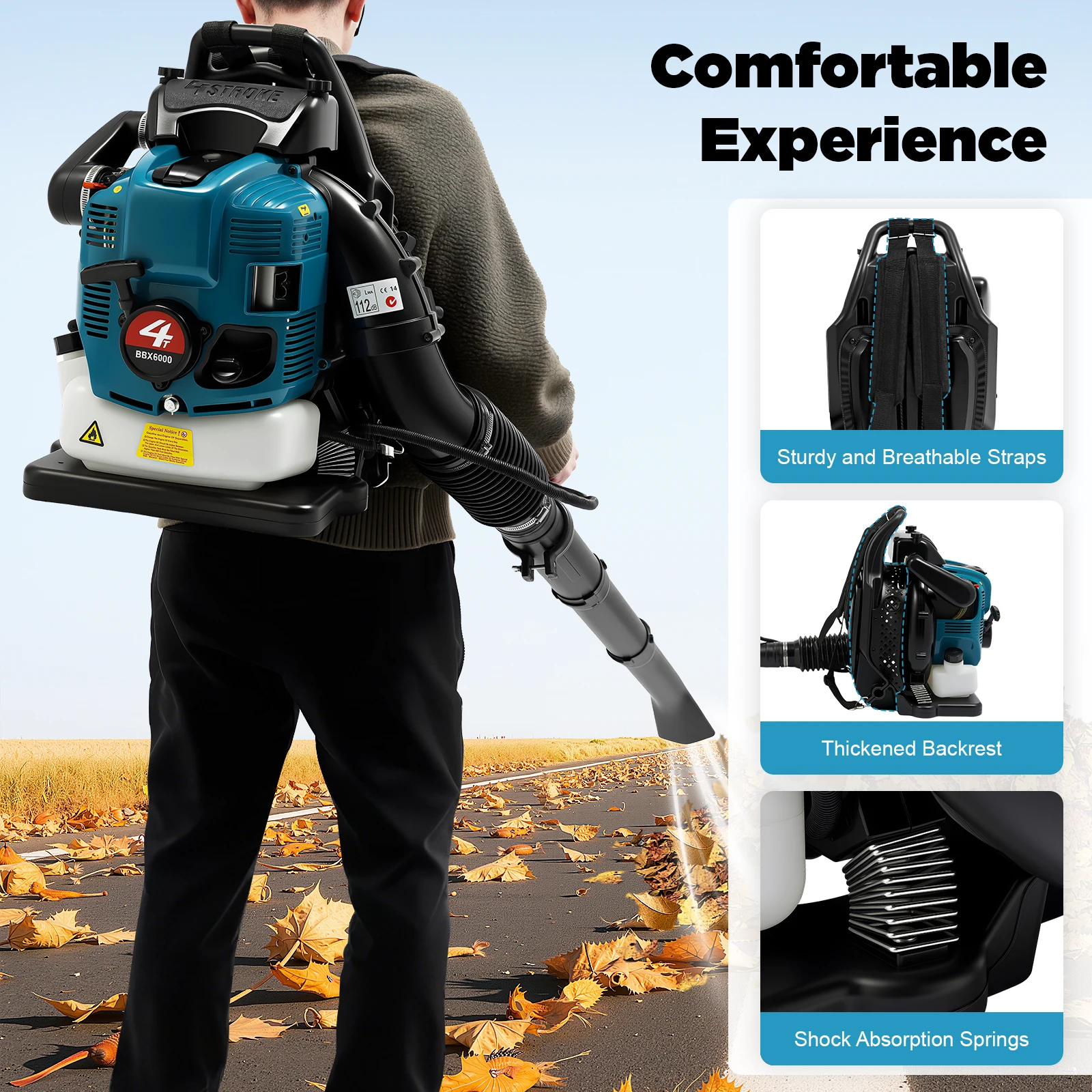 Gasoline Leaf Blower Backpack Blower Four Stroke 2 in 1 Blower Vacuum Mulcher PP Material Powerful Fan for Garden Yard Cleaning
Gasoline Leaf Blower Backpack Blower Four Stroke 2 in 1 Blower Vacuum Mulcher PP Material Powerful Fan for Garden Yard Cleaning
