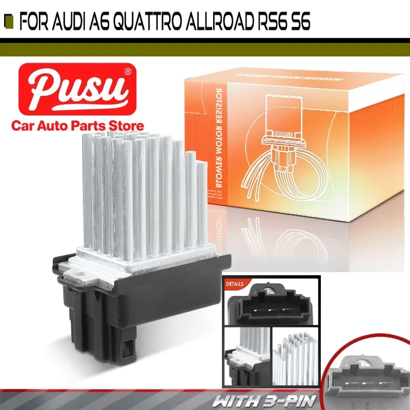 RU549 HVAC Blower Motor Resistor for Audi A6 Quattro Allroad Quattro RS6 S6 4B0820521
RU549 HVAC Blower Motor Resistor for Audi A6 Quattro Allroad Quattro RS6 S6 4B0820521