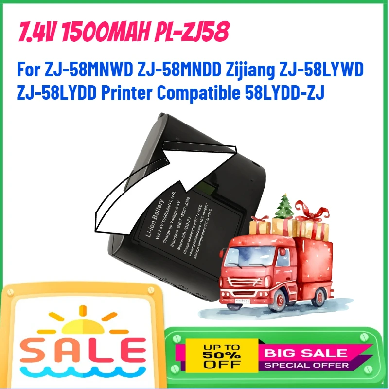 Аккумулятор 7.4V 1500mAh PL-ZJ58 для принтеров ZJ-58MNWD, ZJ-58MNDD, Zijiang ZJ-58LYWD, ZJ-58LYDD, совместимый с батареями 58LYDD-ZJ
Аккумулятор 7.4V 1500mAh PL-ZJ58 для принтеров ZJ-58MNWD, ZJ-58MNDD, Zijiang ZJ-58LYWD, ZJ-58LYDD, совместимый с батареями 58LYDD-ZJ