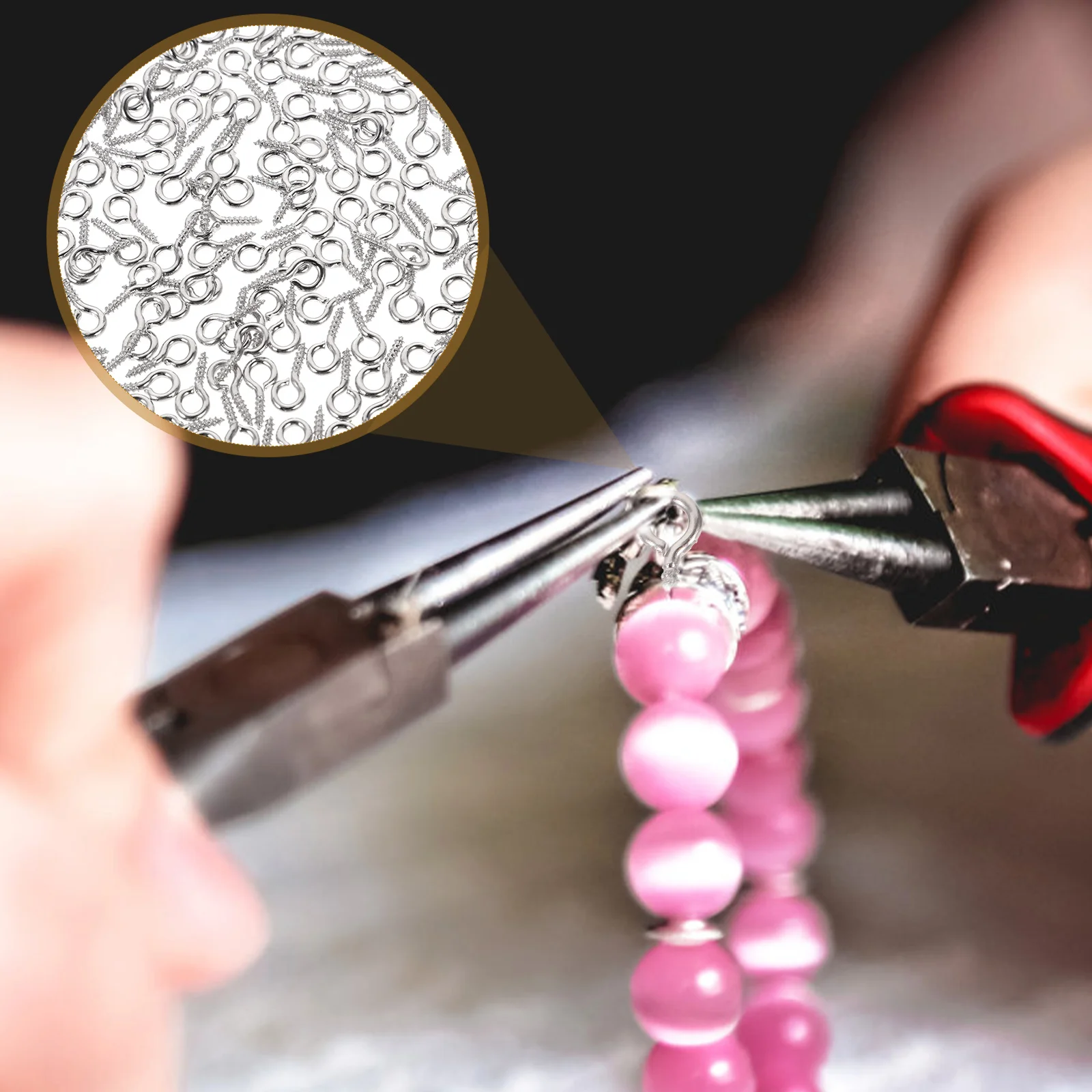 500 Pcs Sheep Eye Screws Mini Pin Tiny Jewelry Pins Peg for Crafting Accessories Beaded
500 Pcs Sheep Eye Screws Mini Pin Tiny Jewelry Pins Peg for Crafting Accessories Beaded