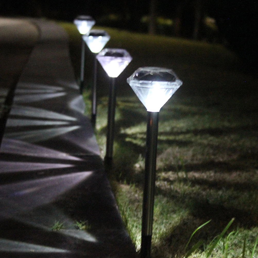 2 pcs Solar Powered Led Lights Waterproof Ip65 Diamond Shaped Standing Solar Panel Landscape Lights For Pathway Garden Outdoor 
2 pcs Solar Powered Led Lights Waterproof Ip65 Diamond Shaped Standing Solar Panel Landscape Lights For Pathway Garden Outdoor