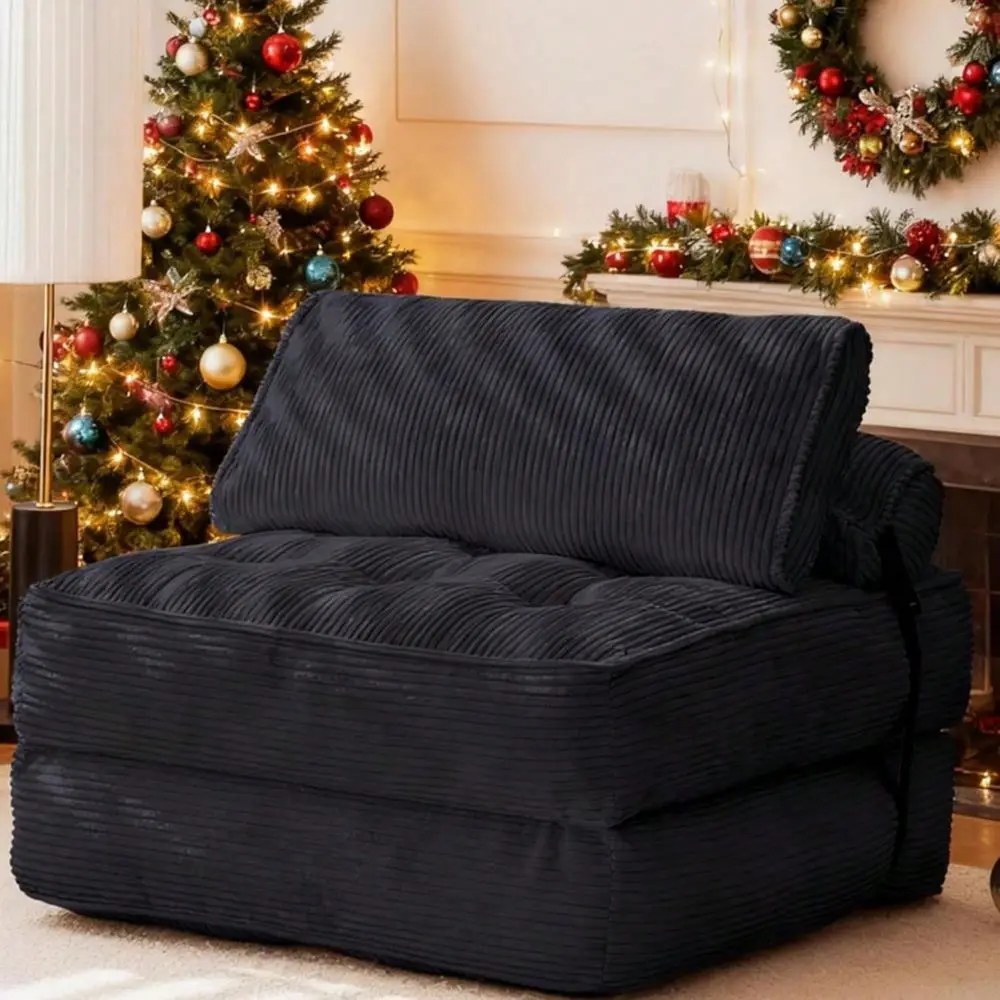 Sofa Bed, Convertible Sleeping Chair With Backrest Support And Soft Corduroy Fabric,Fold Couch Bed With Pillow For Small Spaces
Sofa Bed, Convertible Sleeping Chair With Backrest Support And Soft Corduroy Fabric,Fold Couch Bed With Pillow For Small Spaces