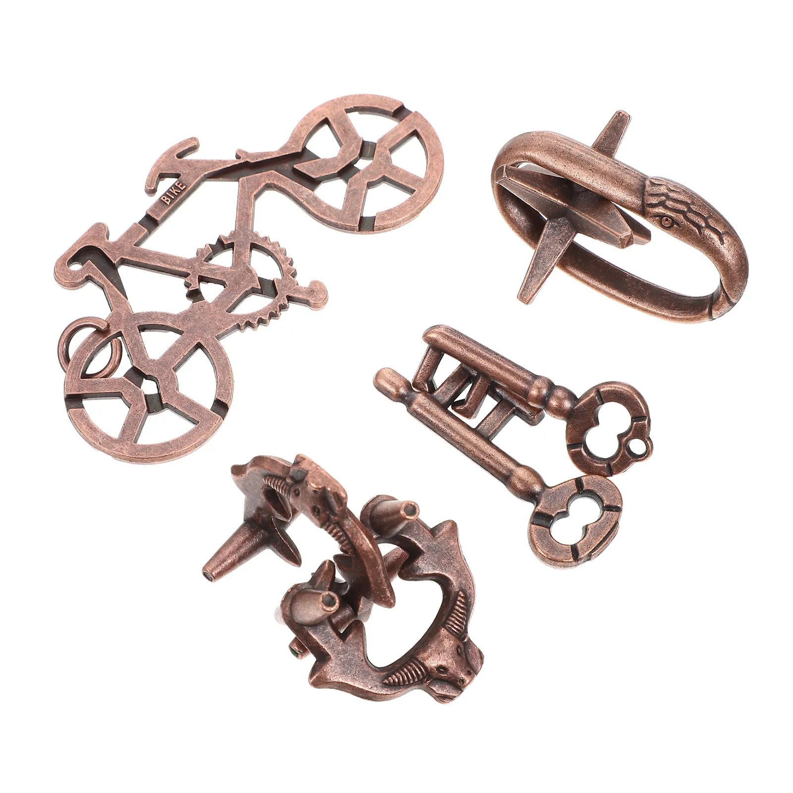 4Pcs Brain Teaser Metal Interlocking Puzzle Educational Unlock Iq Development Hand Coordination Relaxing Challenge
4Pcs Brain Teaser Metal Interlocking Puzzle Educational Unlock Iq Development Hand Coordination Relaxing Challenge